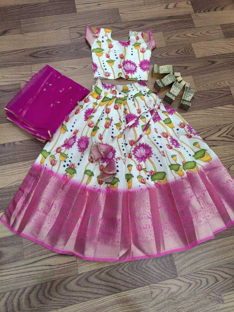 YNF Wholesale Lichi Silk Ethnic Dresses For Kids RIN235 Lichi Silk | Surat Manufacturer