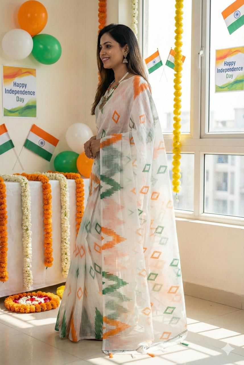 YNF Wholesale Linen Linen Sarees KESH577 REPUBLIC DAY | Surat Manufacturer