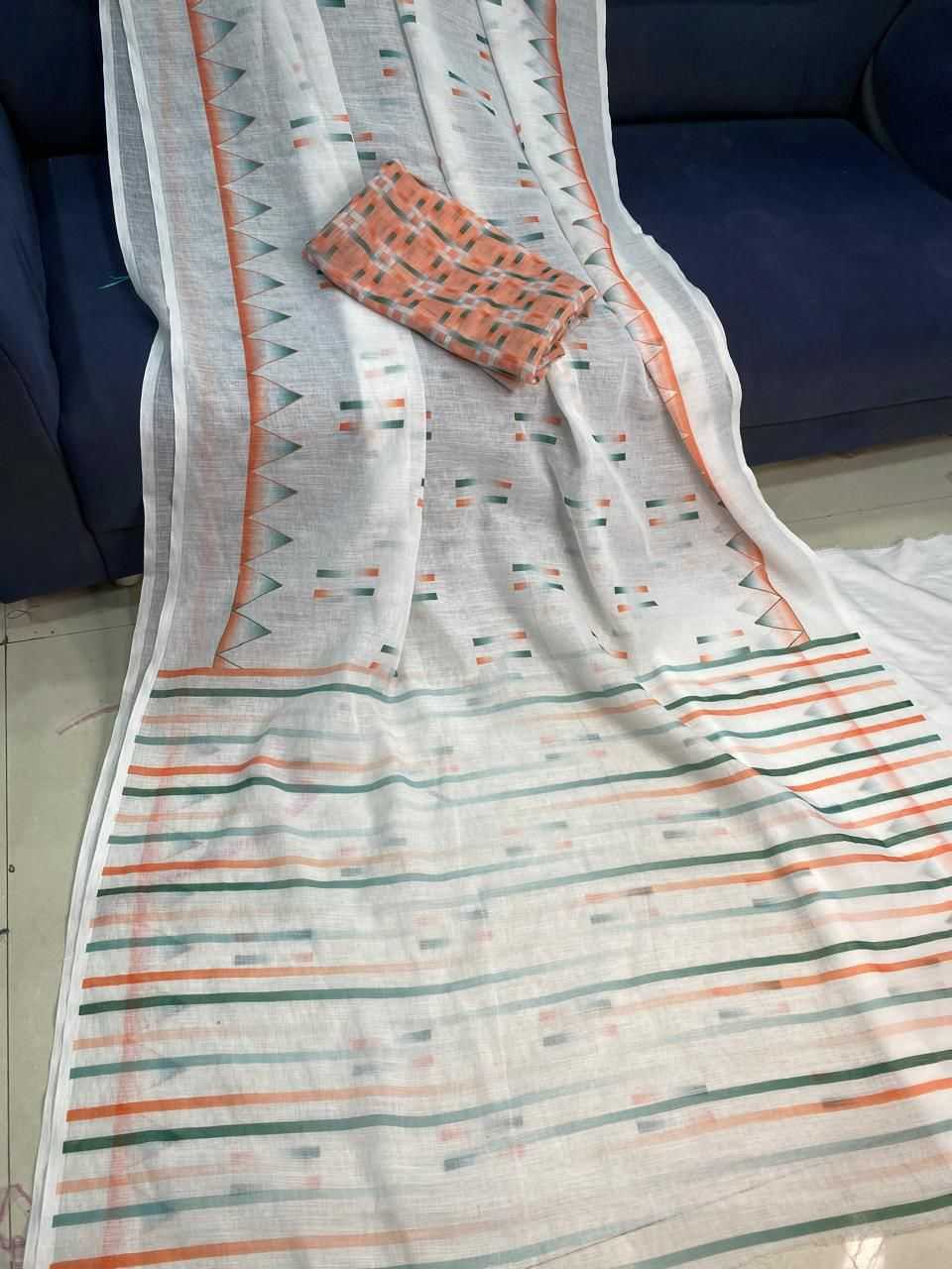YNF Wholesale Linen Linen Sarees KESH577 REPUBLIC DAY | Surat Manufacturer