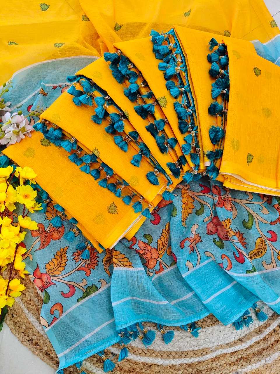 YNF Wholesale Linen Designer Sarees KESH682 Kalamkari | Surat Manufacturer