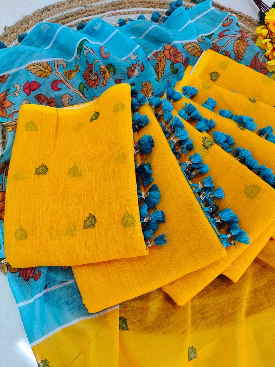 YNF Wholesale Linen Designer Sarees KESH682 Kalamkari | Surat Manufacturer