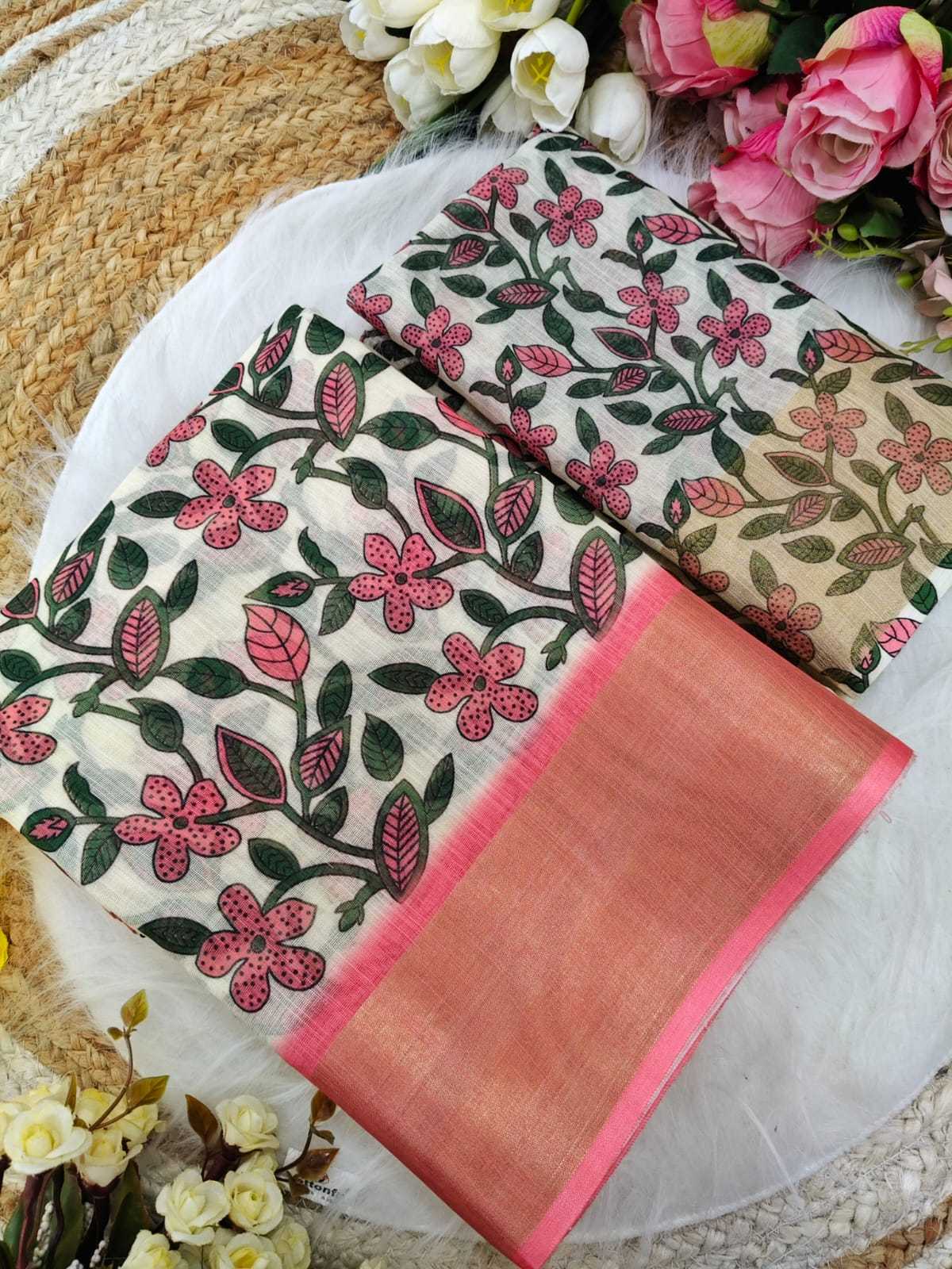 YNF Wholesale Linen Printed Sarees KESH682 NUVA | Surat Manufacturer