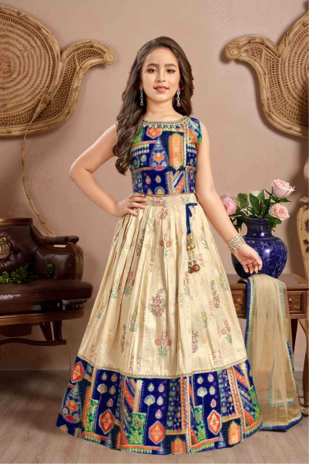 YNF Wholesale Muslin Cotton Kids Lehenga RIN235 Muslin coton | Surat Manufacturer