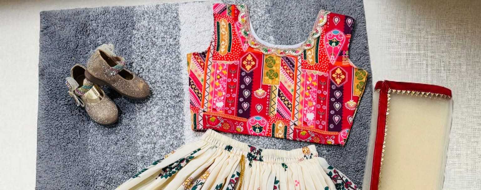 YNF Wholesale Muslin Cotton Kids Lehenga RIN235 Muslin coton | Surat Manufacturer