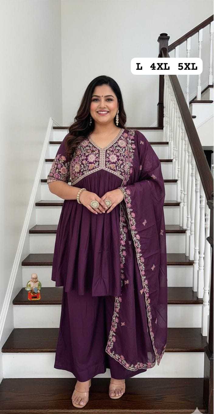 YNF Wholesale Muslin Alia Cut Suits KESH594 RAVISHA | Surat Manufacturer