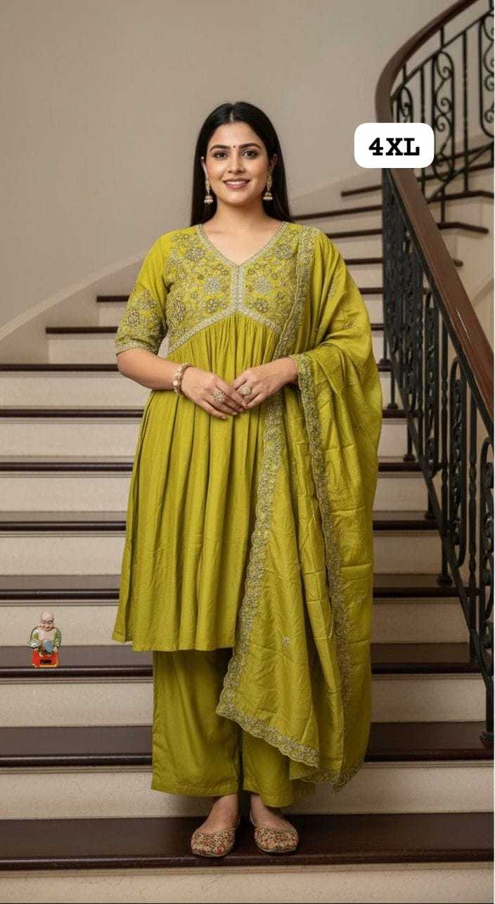 YNF Wholesale Muslin Alia Cut Suits KESH594 RAVISHA | Surat Manufacturer