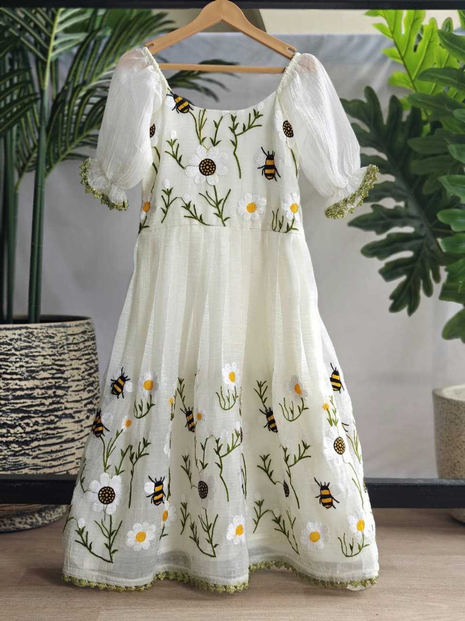 YNF Wholesale Organza Kids Frocks KESH249 Honeybee | Surat Manufacturer