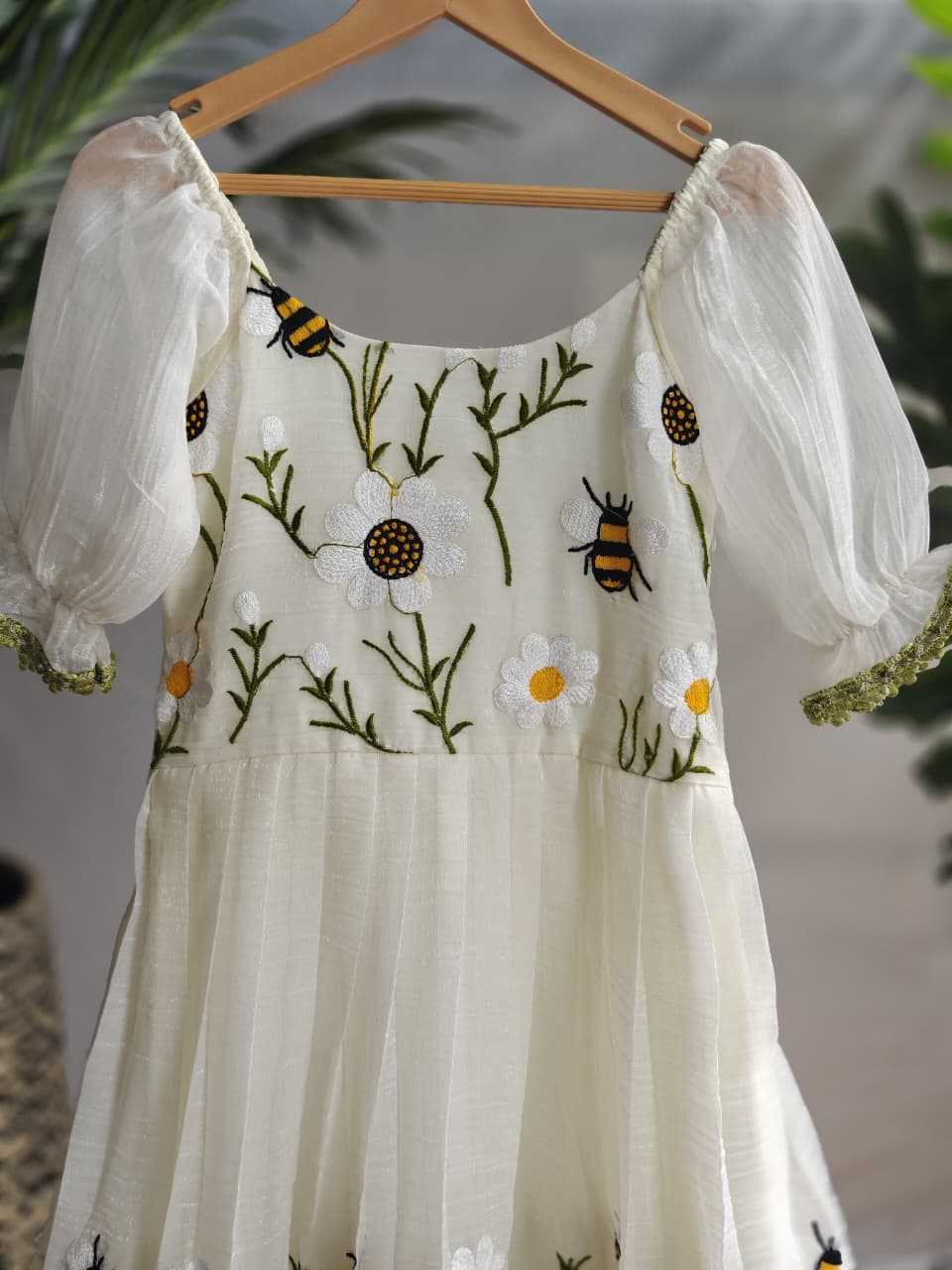 YNF Wholesale Organza Kids Frocks KESH249 Honeybee | Surat Manufacturer