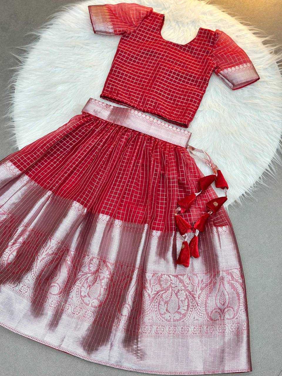YNF Wholesale Organza Kids Ethnic Wear KESH709 01 | Surat Manufacturer