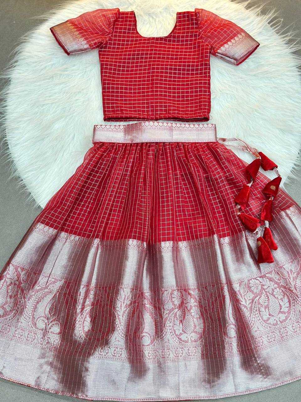 YNF Wholesale Organza Kids Ethnic Wear KESH709 01 | Surat Manufacturer