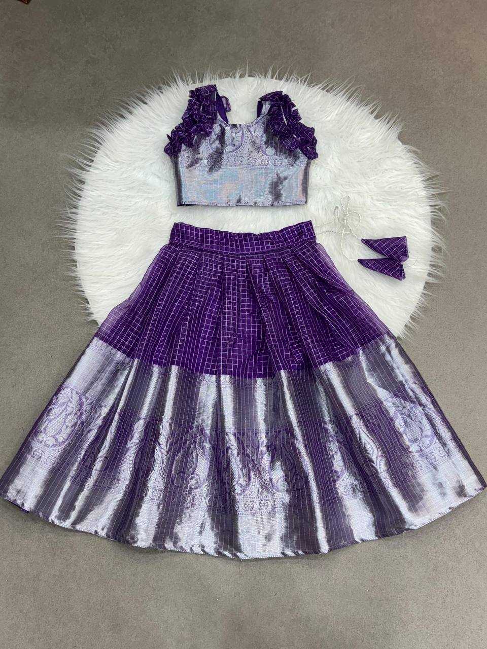 YNF Wholesale Organza Kids Lehenga KESH709 699 | Surat Manufacturer