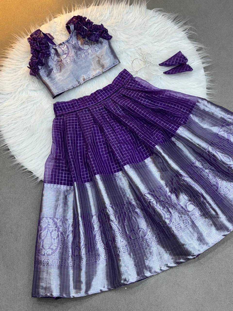 YNF Wholesale Organza Kids Lehenga KESH709 699 | Surat Manufacturer