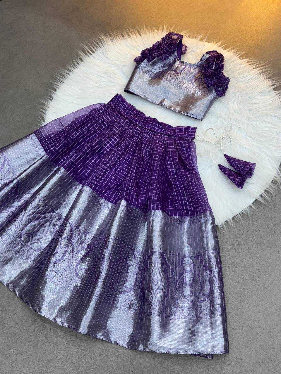 YNF Wholesale Organza Kids Lehenga KESH709 699 | Surat Manufacturer