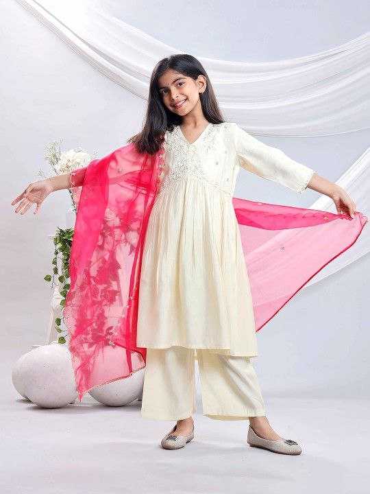 YNF Wholesale Organza Silk Embroidered Frock KESH461 206 | Surat Manufacturer