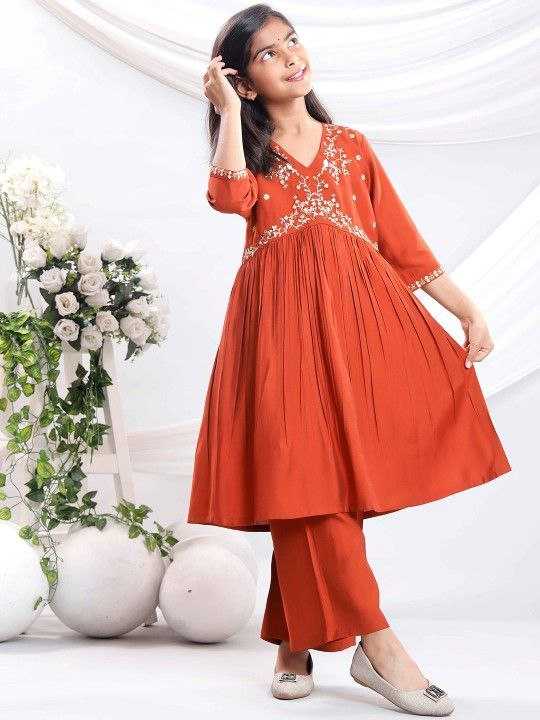 YNF Wholesale Organza Silk Embroidered Frock KESH461 206 | Surat Manufacturer