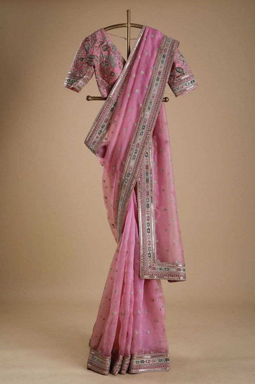 YNF Wholesale Organza Silk Designer Sarees KESH606 1018 | Surat Manufacturer