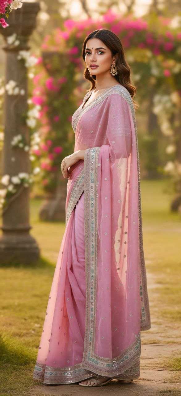 YNF Wholesale Organza Silk Designer Sarees KESH606 1018 | Surat Manufacturer