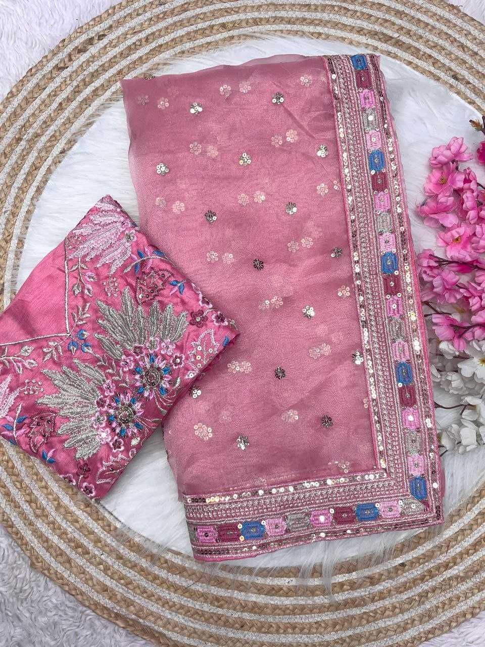 YNF Wholesale Organza Silk Designer Sarees KESH606 1018 | Surat Manufacturer