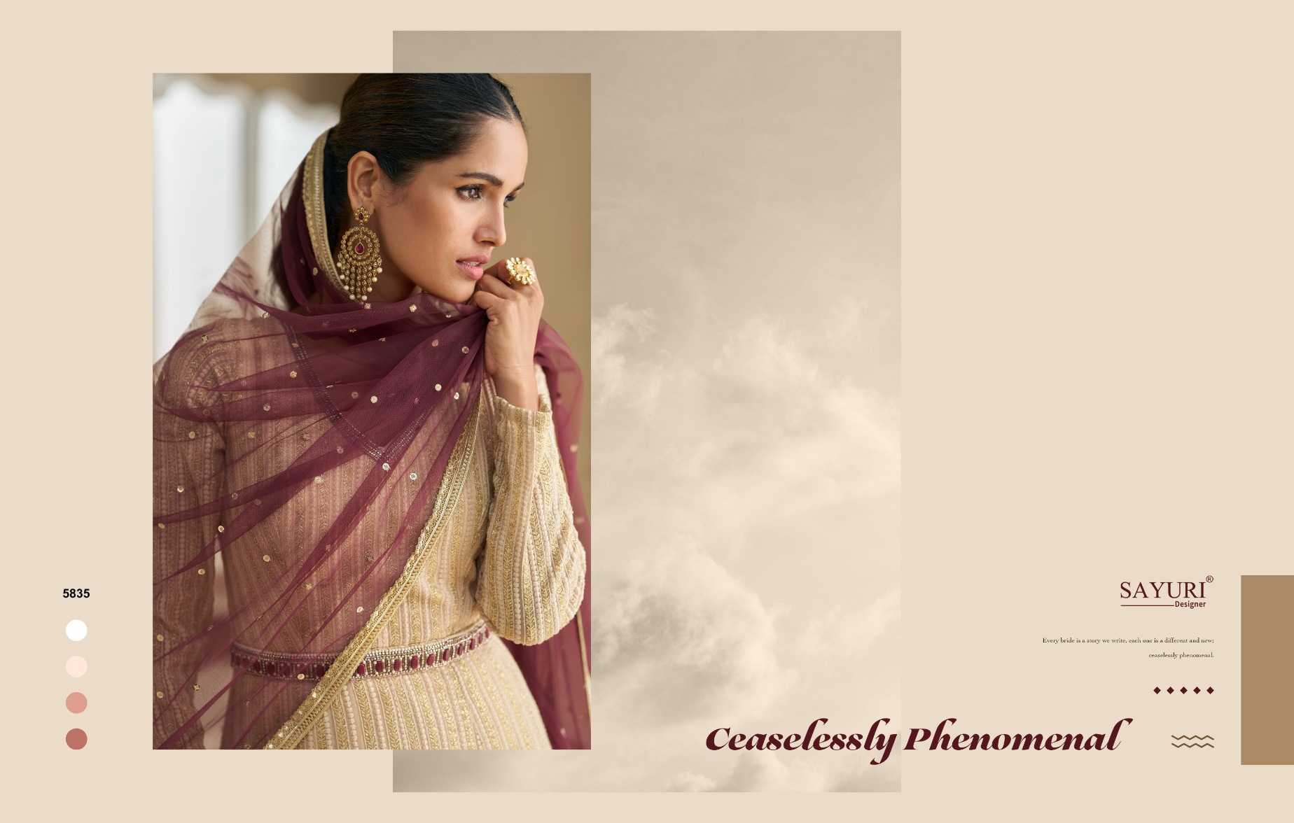 YNF Wholesale Premium Georgette Embroidered Kurtis KESH481 SAYURI DAWAT 5834 | Surat Manufacturer