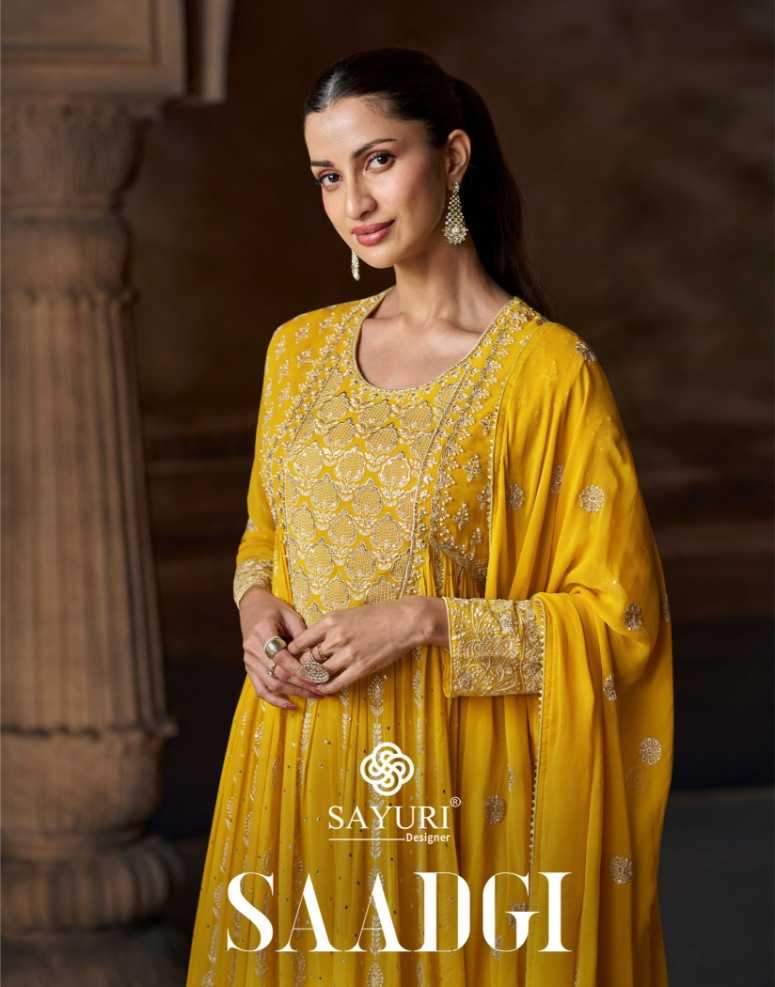 YNF Wholesale Premium Georgette Festive Kurtis KESH481 SAYURI SAADGI 5774 | Surat Manufacturer
