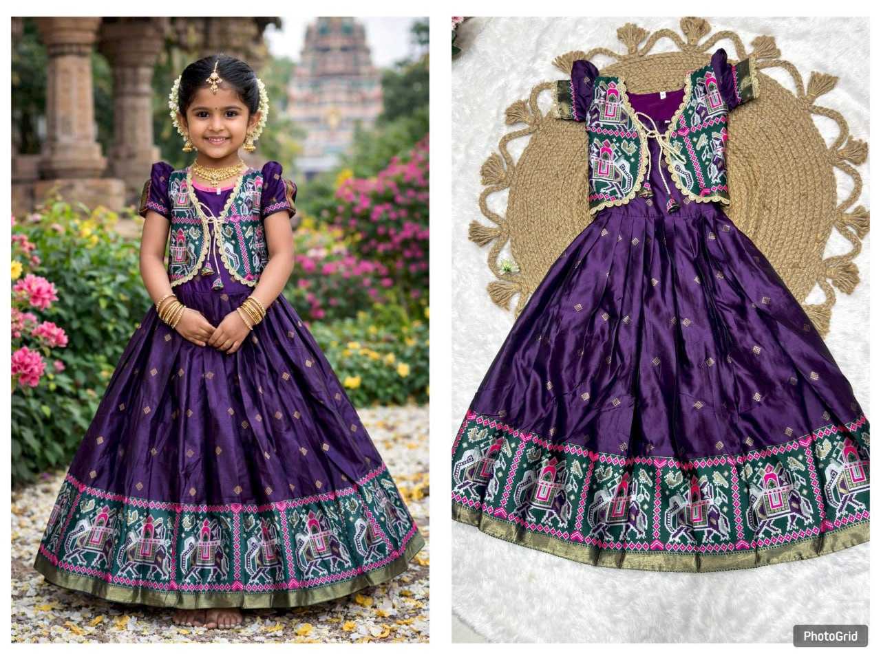 YNF Wholesale Premium Silk Kids Gown KESH642 076 | Surat Manufacturer