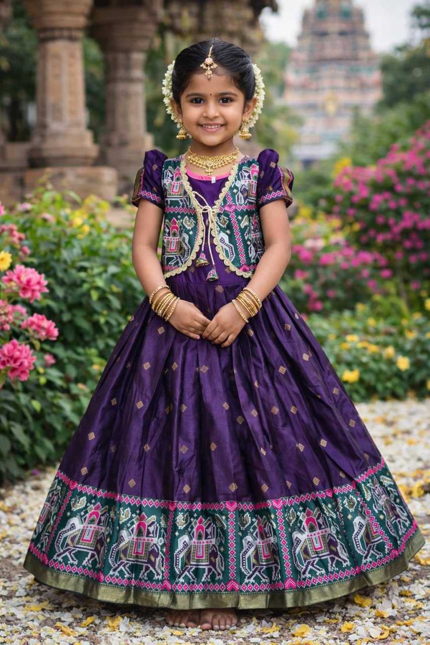 YNF Wholesale Premium Silk Kids Gown KESH642 076 | Surat Manufacturer