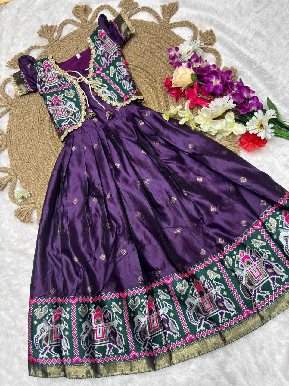 YNF Wholesale Premium Silk Kids Gown KESH642 076 | Surat Manufacturer