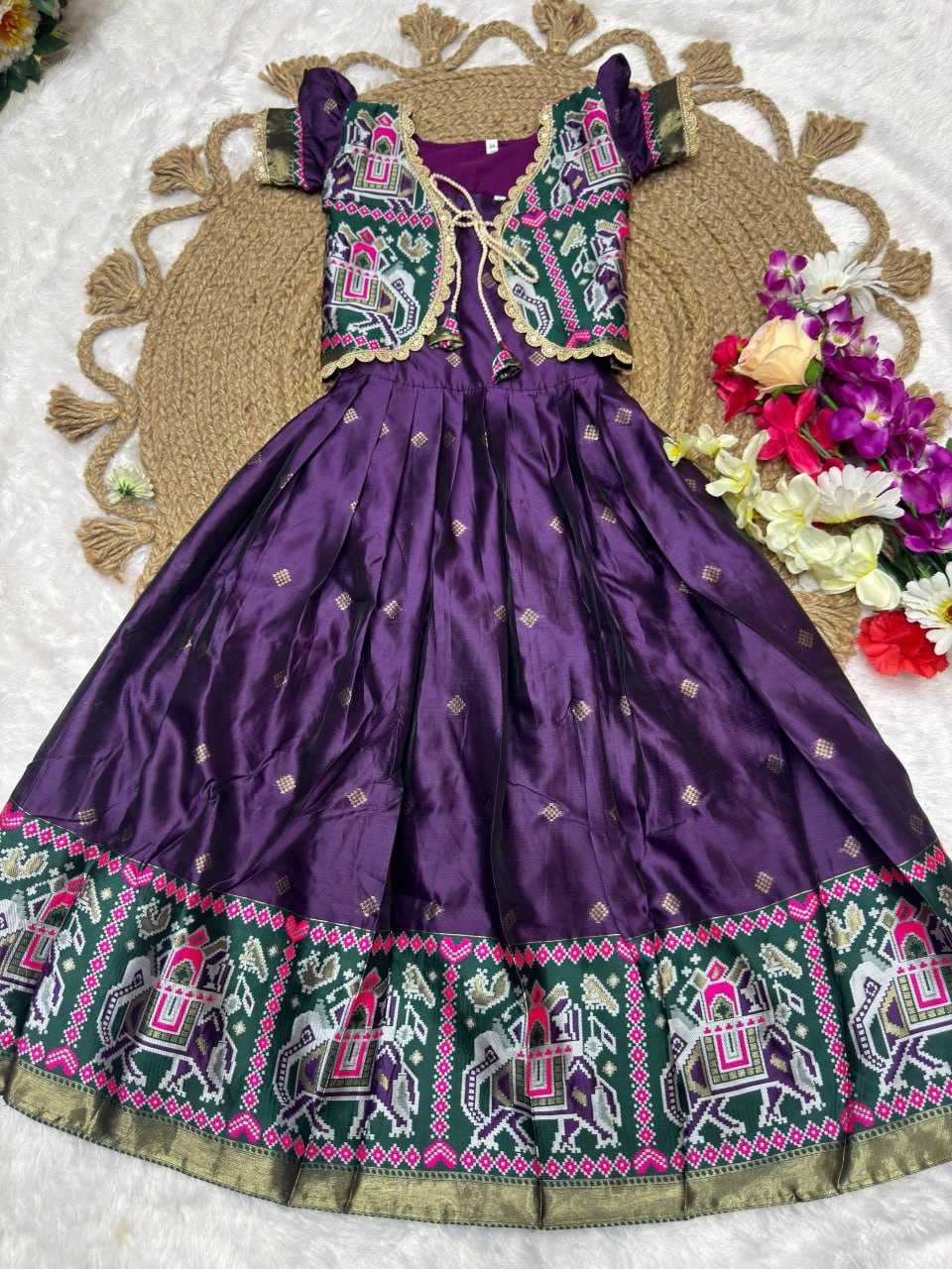 YNF Wholesale Premium Silk Kids Gown KESH642 076 | Surat Manufacturer