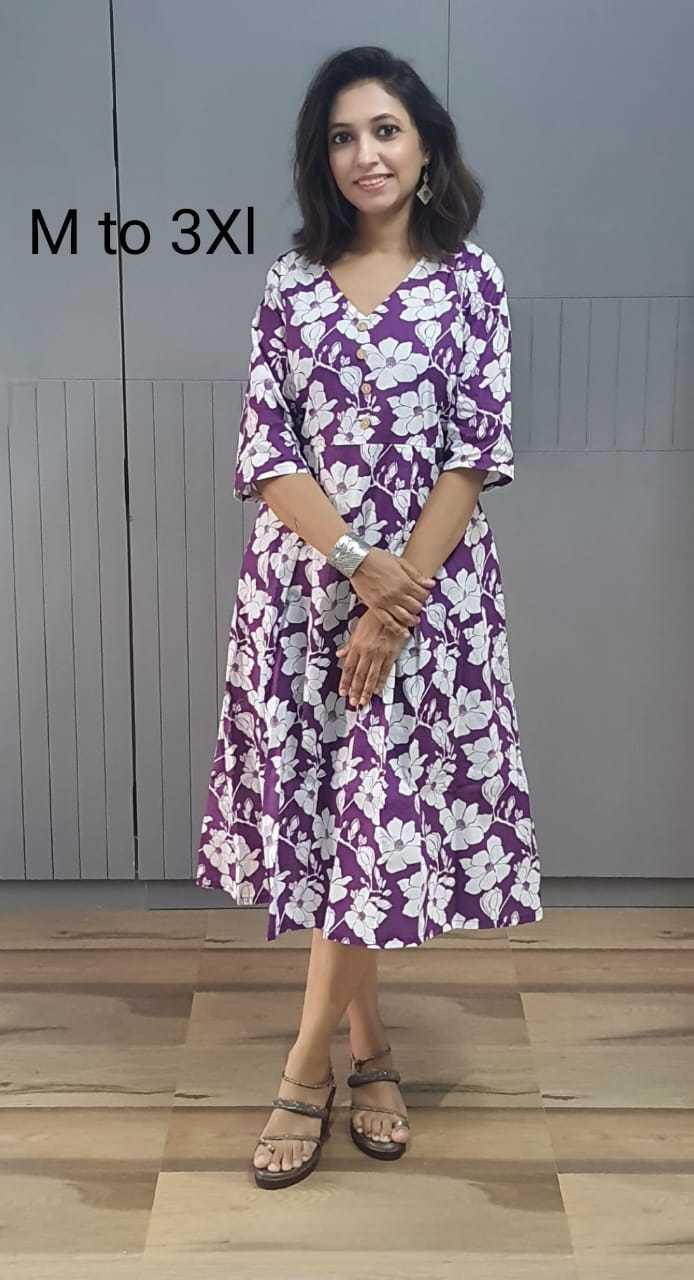 YNF Wholesale Pure Cotton One Piece Dress KESH585 183 | Surat Manufacturer