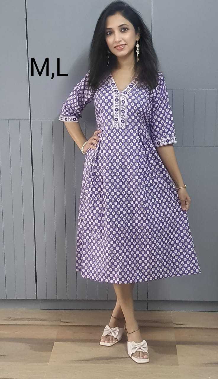 YNF Wholesale Pure Cotton One Piece Dress KESH585 183 | Surat Manufacturer