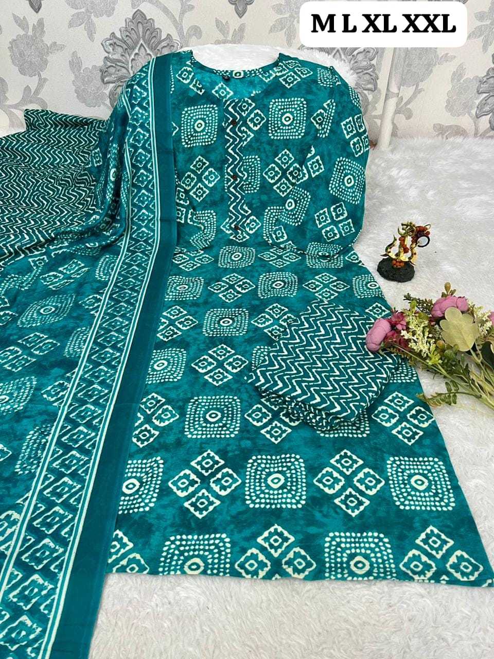 YNF Wholesale Pure Cotton Printed Kurtis KESH585 FALUNI | Surat Manufacturer
