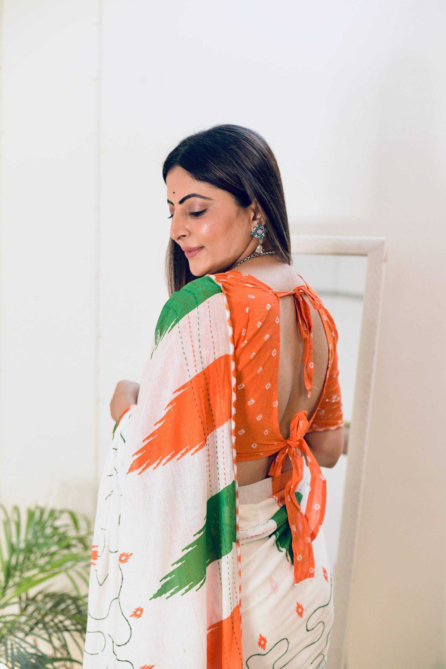 YNF Wholesale Pure Cotton Cotton Linen Sarees KESH621 Tiranga Vol-1 | Surat Manufacturer