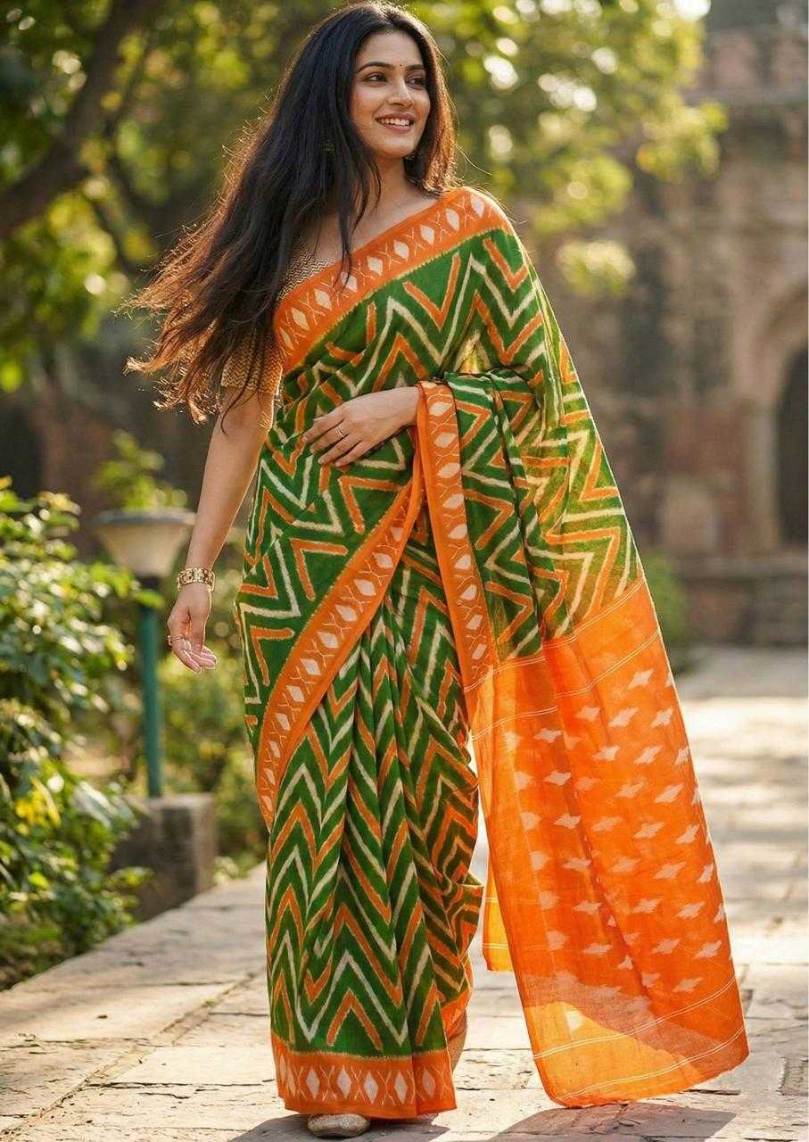 YNF Wholesale Pure Cotton Block Print Sarees RIN229 TIRNGA | Surat Manufacturer