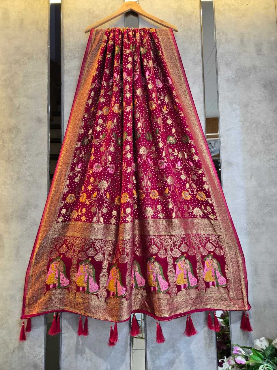 YNF Wholesale Pure Jorhat Gajji Modal Dupattas KESH580 jorjet khadi | Surat Manufacturer