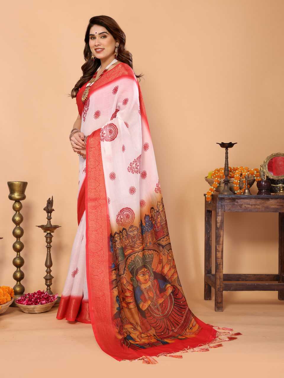 YNF Wholesale Pure Linen Designer Sarees KESH719 109 | Surat Manufacturer