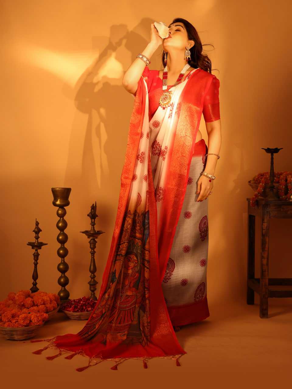 YNF Wholesale Pure Linen Designer Sarees KESH719 109 | Surat Manufacturer