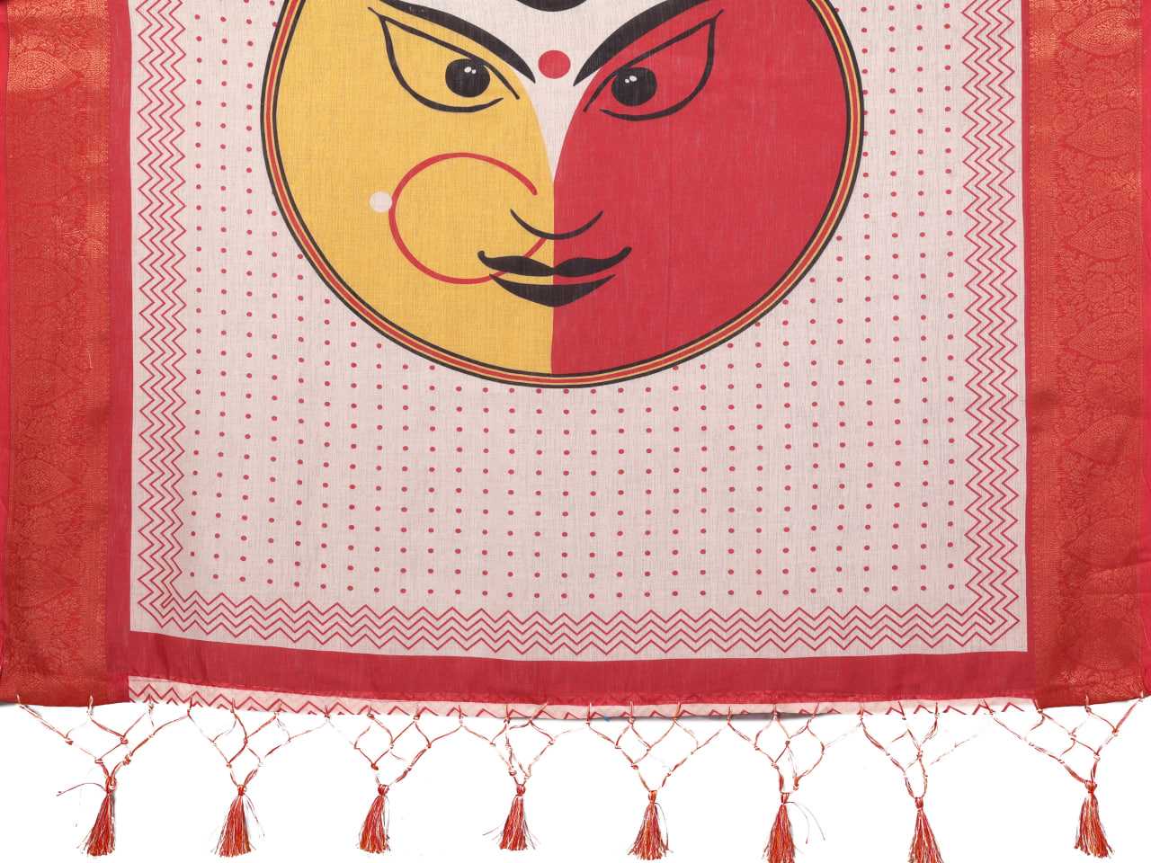 YNF Wholesale Pure Linen Red Sarees KESH719 115 | Surat Manufacturer