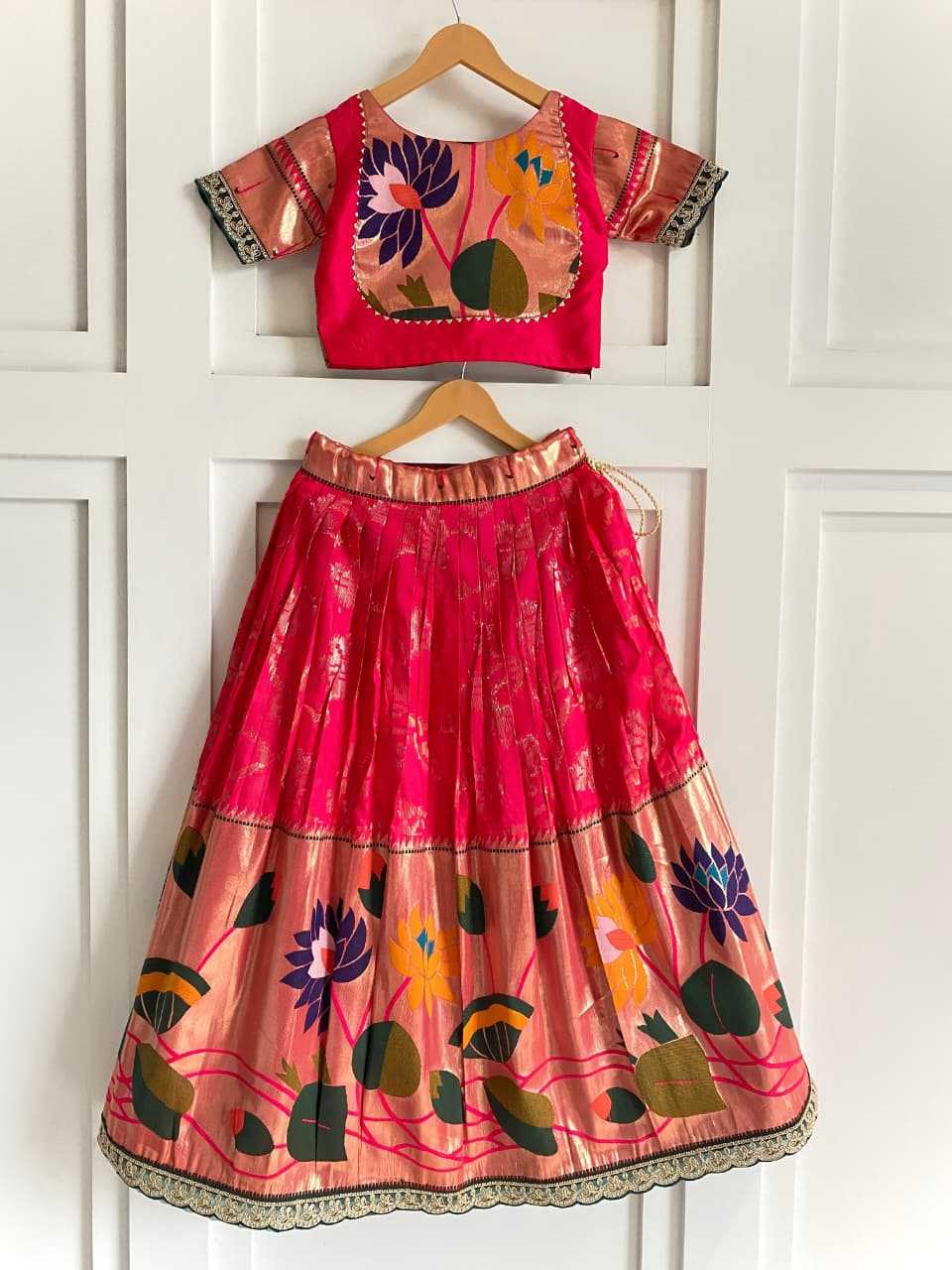 YNF Wholesale Pure Silk Kids Lehenga KESH249 Geeta | Surat Manufacturer