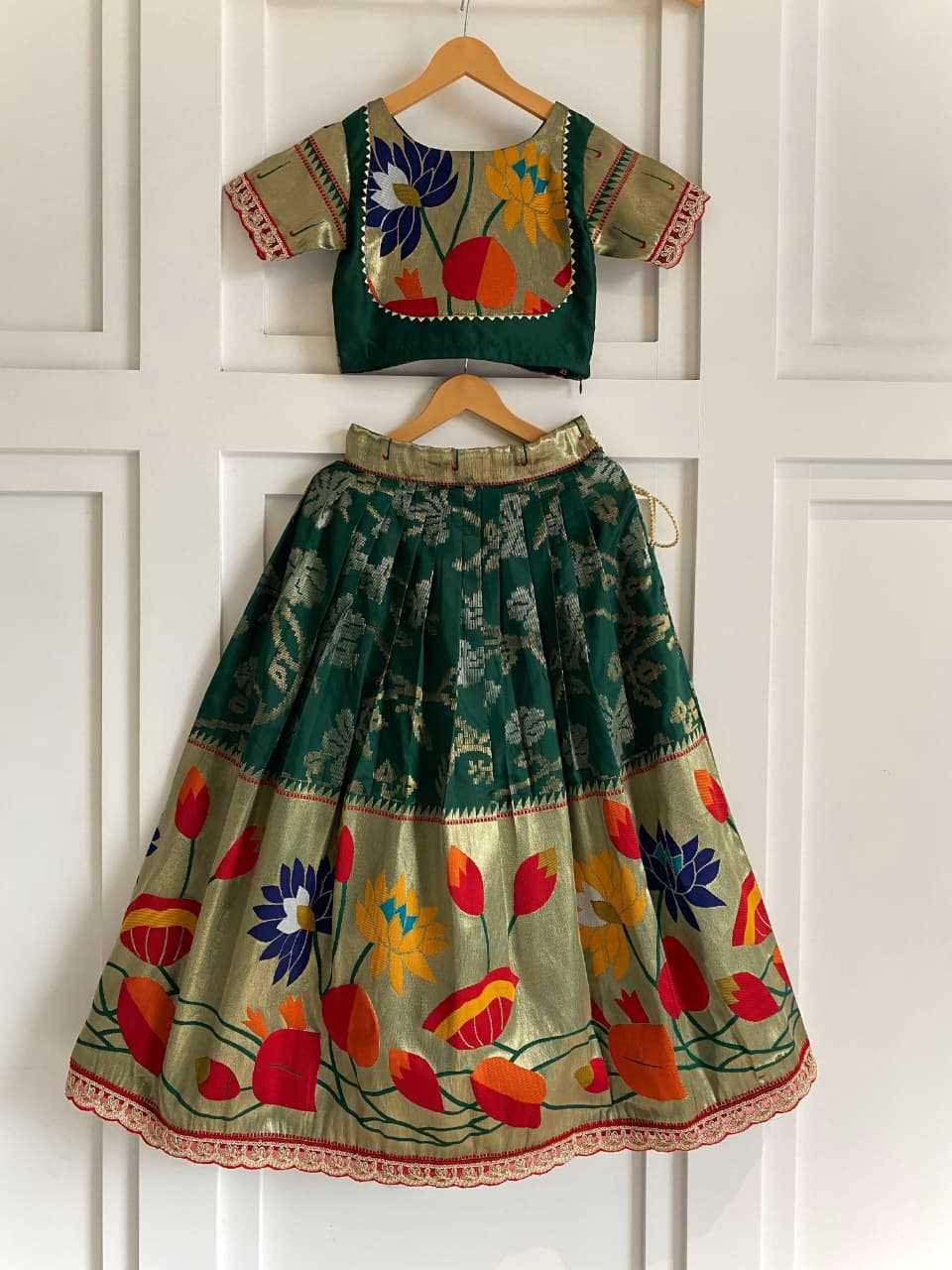 YNF Wholesale Pure Silk Kids Lehenga KESH249 Geeta | Surat Manufacturer