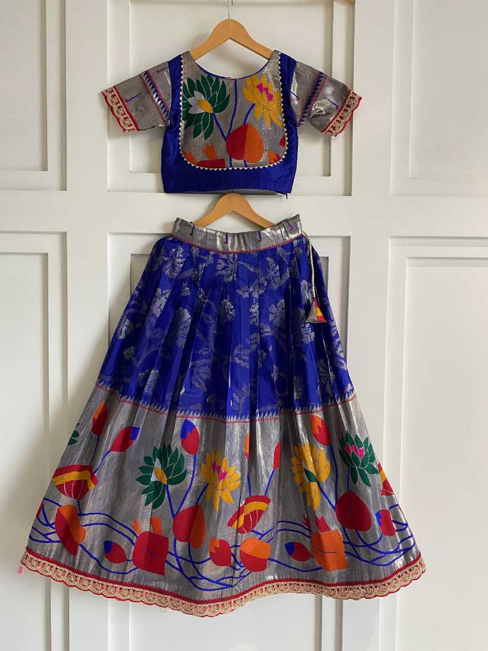 YNF Wholesale Pure Silk Kids Lehenga KESH249 Geeta | Surat Manufacturer
