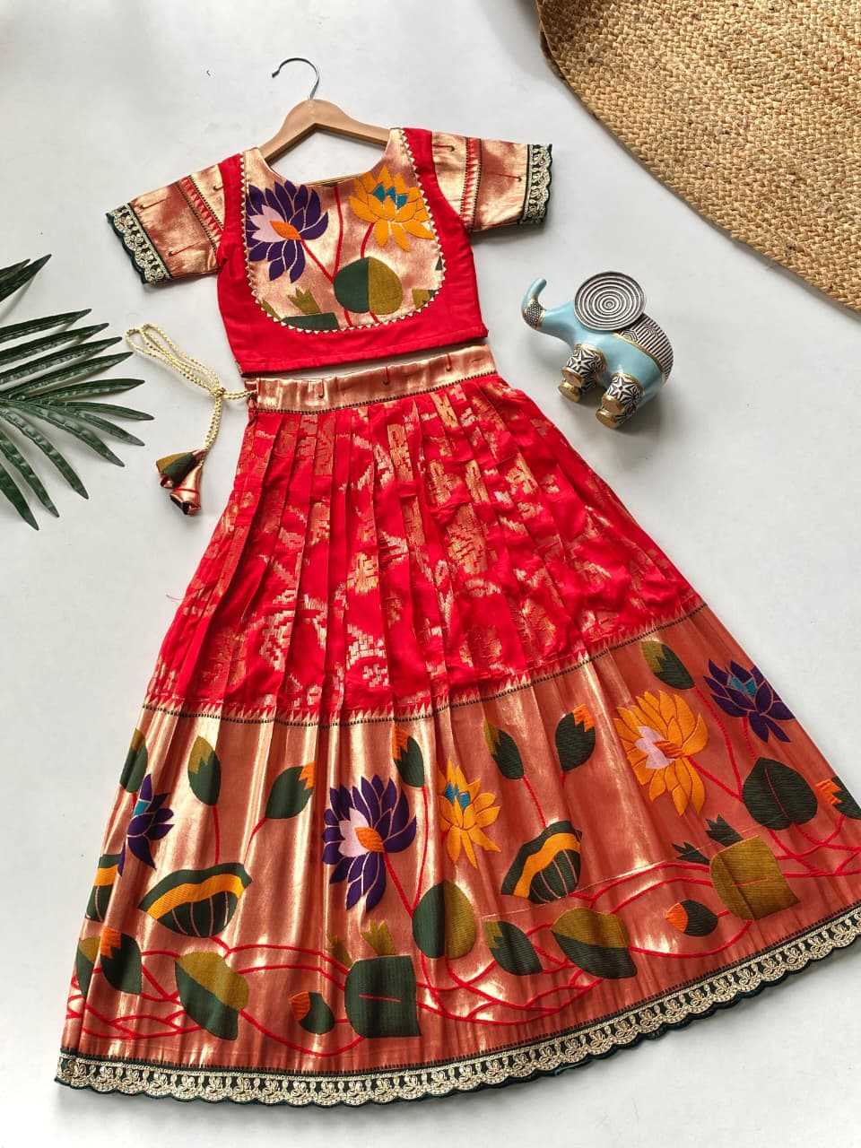 YNF Wholesale Pure Silk Kids Lehenga KESH249 Geeta | Surat Manufacturer