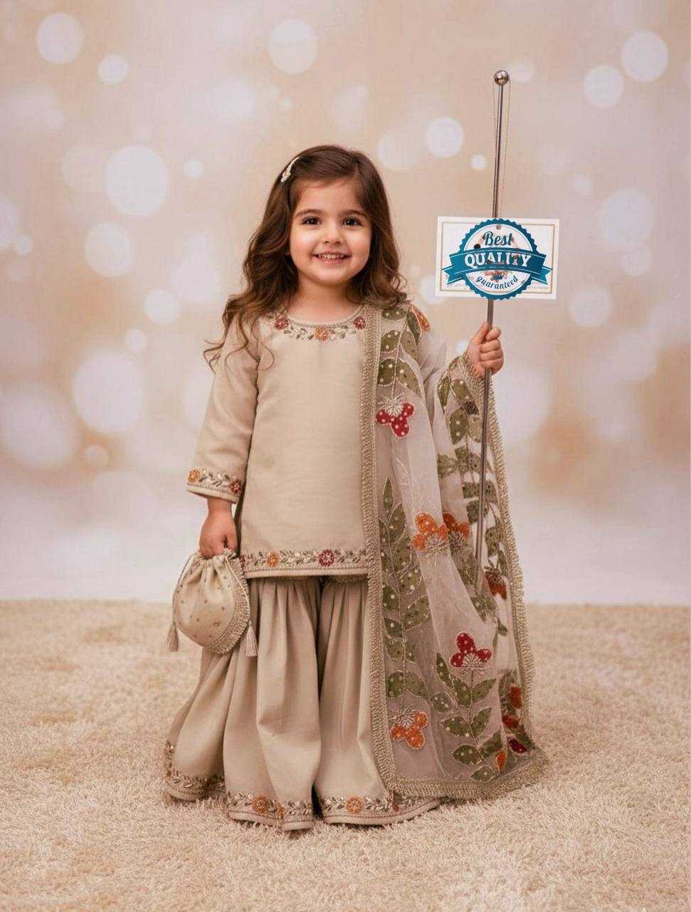 YNF Wholesale Pure Silk Kids Sharara KESH415 238 | Surat Manufacturer