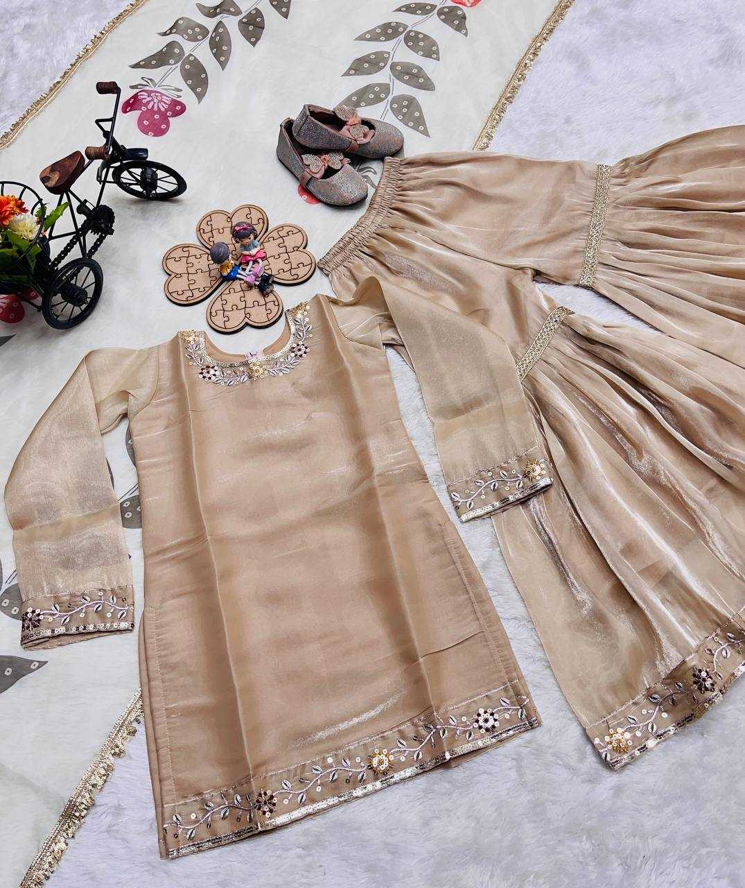 YNF Wholesale Pure Silk Kids Sharara KESH415 238 | Surat Manufacturer