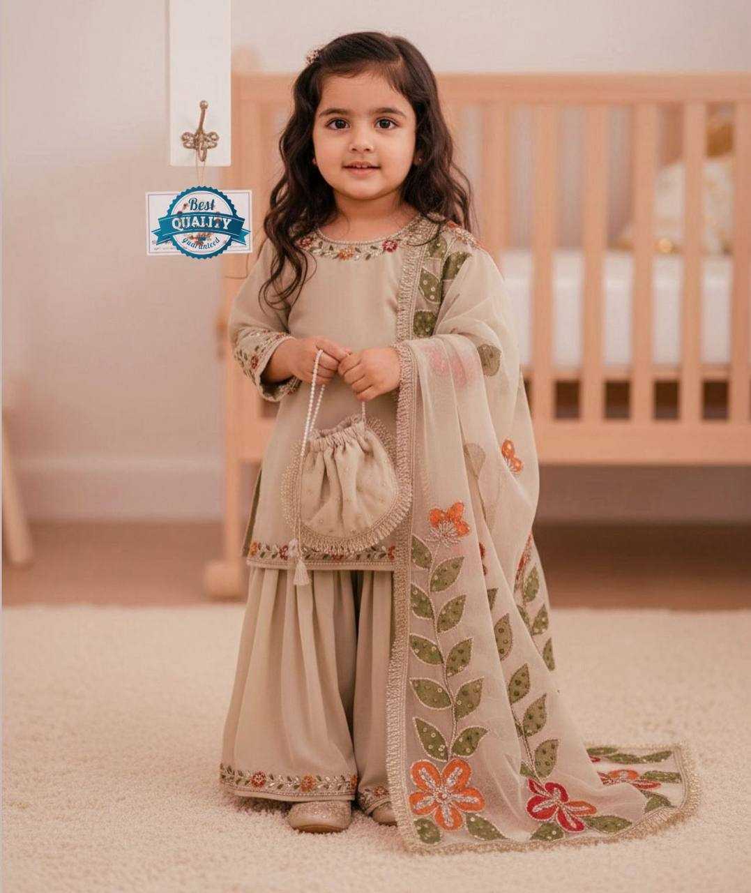 YNF Wholesale Pure Silk Kids Sharara KESH415 238 | Surat Manufacturer