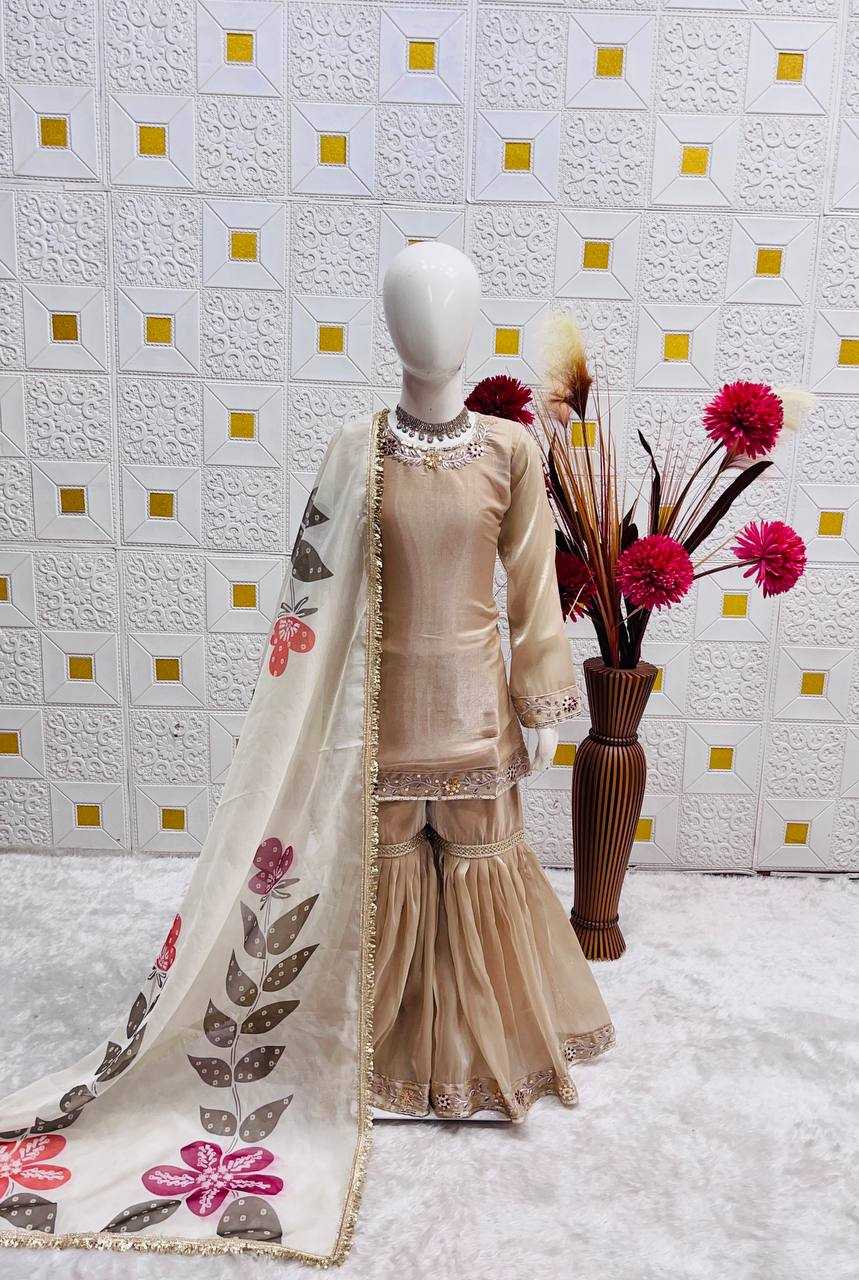 YNF Wholesale Pure Silk Kids Sharara KESH415 238 | Surat Manufacturer