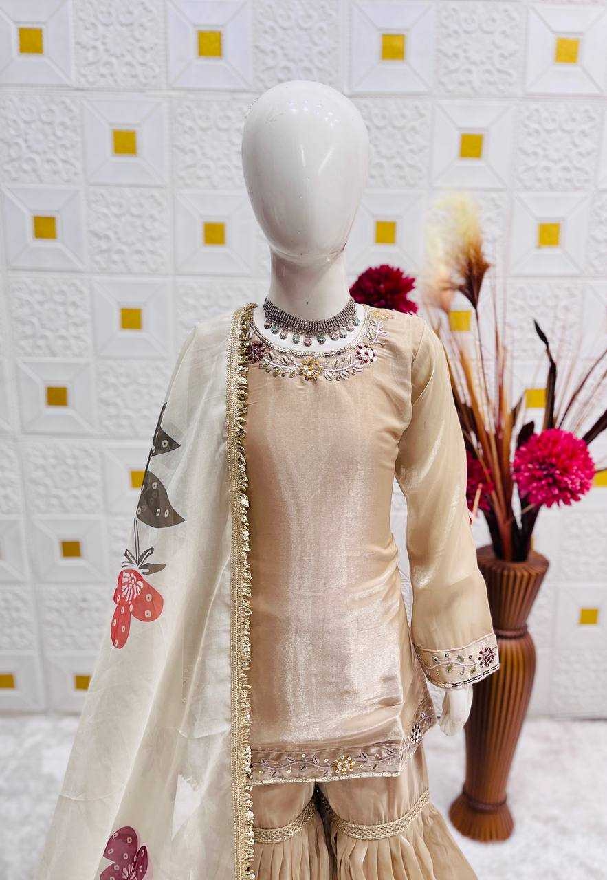YNF Wholesale Pure Silk Kids Sharara KESH415 238 | Surat Manufacturer