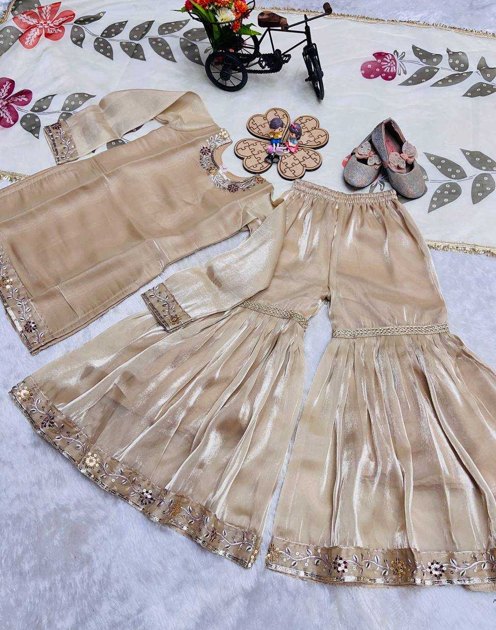 YNF Wholesale Pure Silk Kids Sharara KESH415 238 | Surat Manufacturer