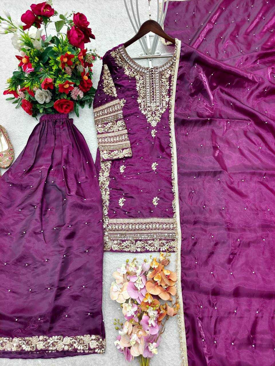 YNF Wholesale Pure Silk Embroidery Suits KESH506 1245 | Surat Manufacturer