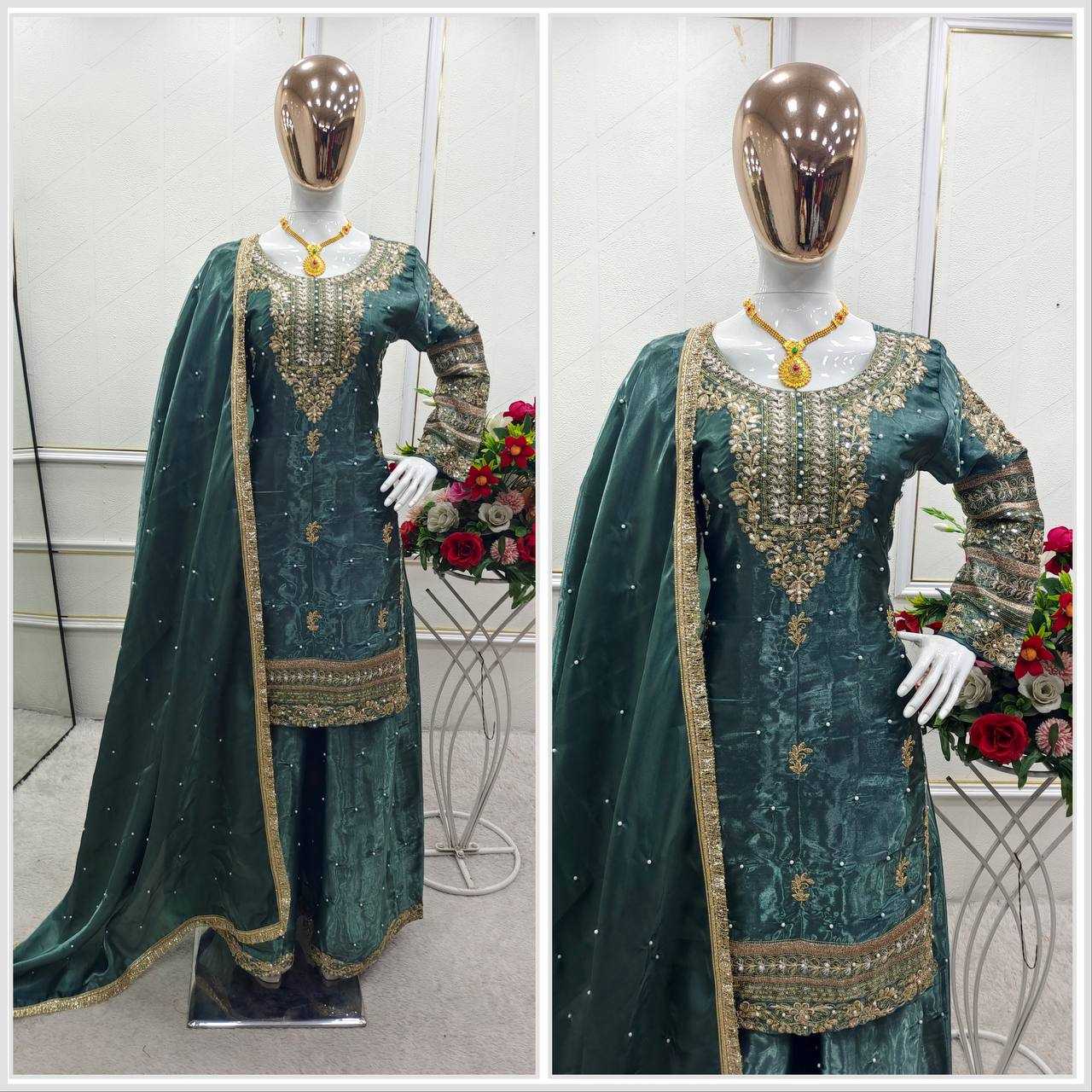 YNF Wholesale Pure Silk Embroidery Suits KESH506 1245 | Surat Manufacturer