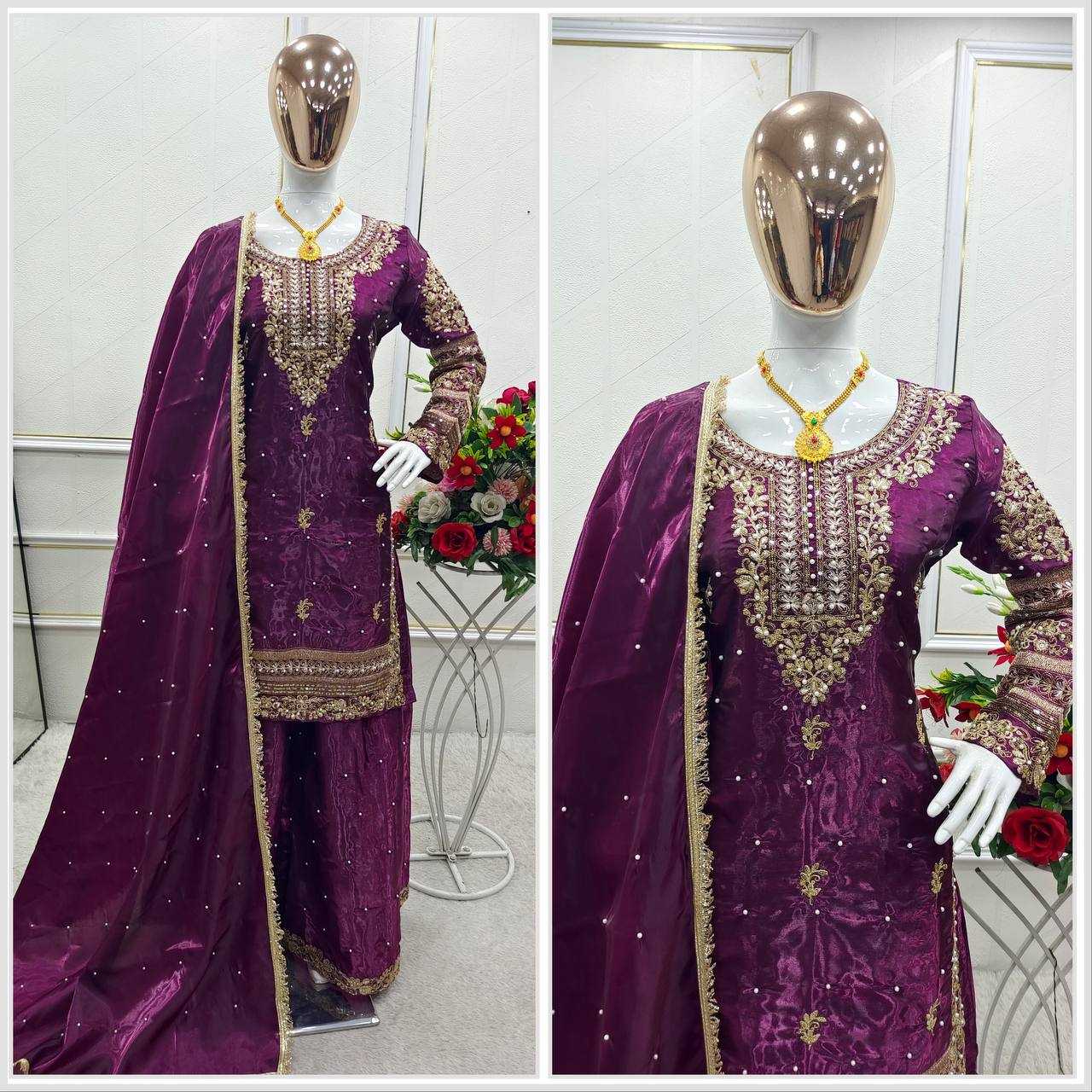YNF Wholesale Pure Silk Embroidery Suits KESH506 1245 | Surat Manufacturer